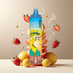 RandM Fumot Tornado 15000 Puffs Norge grossist Disposable Vape Jordbær (25ml, 850mAh, Type-C, LCD)