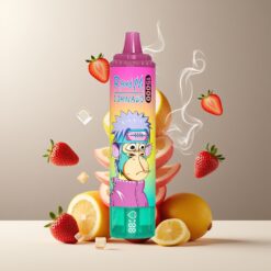 RandM Fumot Tornado 15000 Puffs Norge grossist Disposable Vape Jordbær Is (25ml, 850mAh, Type-C)