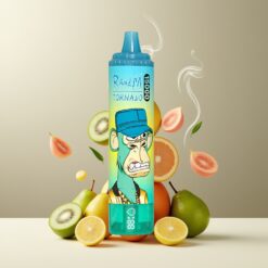 RandM Fumot Tornado 15000 Puffs Norge grossist Disposable Vape Kiwi Passionsfrukt Guava – 25ml, 850mAh, Mesh Coil, Type-C, LCD