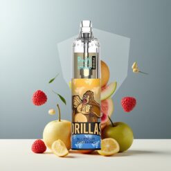 RandM Fumot Tornado 7000 Norge Grossist - 7000 Puffs, 14 ML E-liquid, Blåsur Bringebær (Bluesour Raspberry), Air-Adjustable, Type-C, RGB