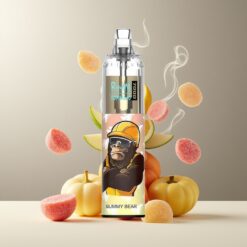 RandM Fumot Tornado 7000 Norge Grossist - 7000 Puffs, 14 ML E-liquid, Gummy Bjørn, Air-Adjustable