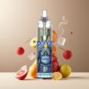 RandM Fumot Tornado 7000 Norge Grossist - 7000 Puffs, 14 ML E-liquid, Rød Eple Is, Air-Adjustable