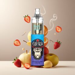 RandM Fumot Tornado 7000 Norge Grossist - Jordbær Drue (7000 Puffs, 14 ML, 850 MAH, Mesh Coil, Type-C, RGB, 0/2/3/5% Nikotin, Air-Adjustable)