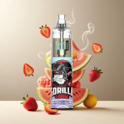 RandM Fumot Tornado 7000 Norge Grossist - Jordbær-Vannmelon, 14 ML, 850 MAH, Mesh Coil, Type-C, RGB, Luftjustering