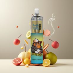 RandM Fumot Tornado 7000 Puffs Norge Grossist - 14 ML E-liquid, 850 MAH Battery, Mesh Coil, Type-C Port, RGB Light, Air-Adjustable
