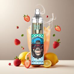 RandM Fumot Tornado 7000 Puffs Norge Grossist - Bær Lemonade (14ML, 850MAH, Mesh Coil, Type-C, RGB, 0-5% Nikotin, Luftjustering)