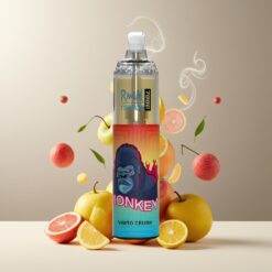 RandM Fumot Tornado 7000 Puffs Norge Grossist Disposable Vape Vimto Crush med 14 ML E-liquid, 850 MAH Batteri, Mesh Coil, Type-C Port, RGB Lys, 0-5% Nikotin