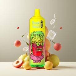 RandM Tornado 9000 Puffs Norge Grossist - 850 mAh, 18 mL, Mesh Coil, RGB Display, Sommerfersken Is, 54 Smaker