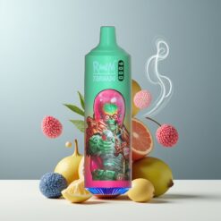 RandM Tornado 9000 Puffs Norge Grossist – Blå Razz Kush, 850 mAh, 18 mL, Mesh Coil, RGB Display, 54 Smaker