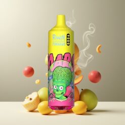 RandM Tornado 9000 Puffs Norge Grossist - Triple Mango (Triple Mango), 850 mAh, 18 mL, Mesh Coil, RGB Display, 54 Smaker