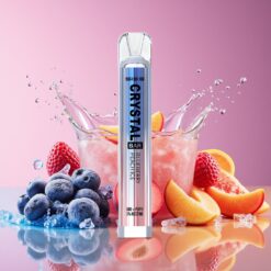 SKE Crystal BAR 600 Norge grossist – Blåbær & Fersken Is – 0%/2% Nikotin, 500mAh, 600 Puffs, 2.0ml