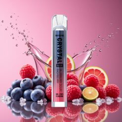 SKE Crystal BAR 600 Norge grossist: Blåbær & Sur Bringebær, 0%/2% Nikotin, 500mAh, 600 Puff, 2.0ml
