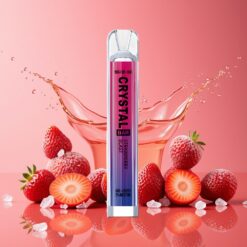 SKE Crystal BAR 600 Norge grossist – Jordbær Blast (0%/2% Nikotin, 600 Puffs, 500mAh)