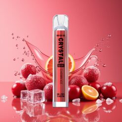 SKE Crystal BAR 600 Norge grossist – Kirsebær Is – 0%/2% Nikotin, 500mAh, 600 Puff, Mesh Coil