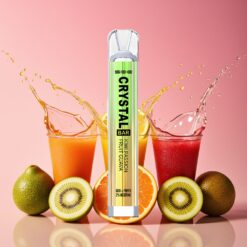 SKE Crystal BAR 600 Norge grossist: Kiwi Pasjonsfrukt Guava, 0%/2% Nikotin, 500mAh, 600 Puff