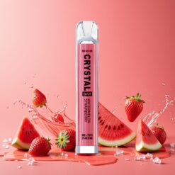 SKE Crystal BAR 600 Norge grossist – Vannmelon Jordbær (0%/2% Nikotin, 500mAh, 600 Puffs, 2.0ml)