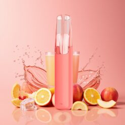 Snowplus Dash 4000 Puffs Engangsdevice Fersken Is Norge grossist – Keramisk atomizer, 530 mAh, 7,5 ml, 3%/5% nikotin