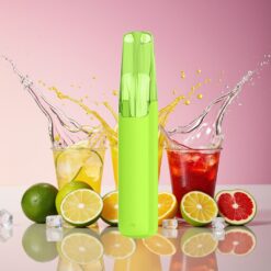 Snowplus Dash 4000 Puffs Engangsdevice Lemon Lime Is Norge Grossist – Keramisk Atomizer, 530 mAh, 7.5 ml, 3%/5% Nikotin