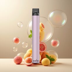 Solo 1000 Puffs Engangs Vape Litchi Mynte Norge grossist - Mesh Coil, 3.5ml, 550mAh