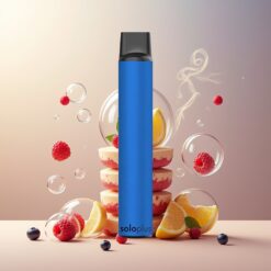 Solo Plus 2800 Puffs Engangs Vape Blåbær Bringebær Norge Grossist – 6.5ml, 950mAh, Mesh Coil