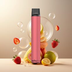Solo Plus 2800 Puffs Engangsvaper Jordbær Guava Norge Grossist – Mesh Coil, 6.5ml, 950mAh
