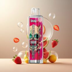 UWIN Crystal 10000 Puffs Norge Grossist – Jordbær/Vannmelon – 18ml, 650mAh, Type-C, RGB-lys