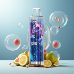 UWIN Crystal 10000 Puffs Norge Grossist Mr Blå – 18ml, 650mAh, Type-C, RGB-lys, 0.8 Ohm mesh coil