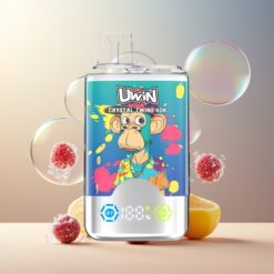 UWIN Crystal Twins 40000 Puffs Norge Grossist - Blåbær På Is & Sommerfersken Is, 32ml, 850mAh, Type-C