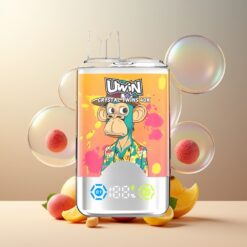 UWIN Crystal Twins 40000 Puffs Norge Grossist - Fersken Mango Ananas Red Bull, 2 smaker, 32ml, 850mAh, Type-C