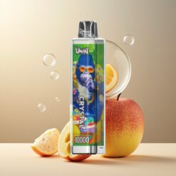 Uwin Crystal 10000 Puffs Engangs Vape To Epler Norge Grossist – 18ml, 0.8 Ohm Mesh Coil, 650mAh, Type-C, RGB Lys