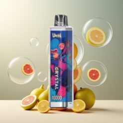 Uwin Crystal 10000 Puffs Norge Grossist Disposable Vape Miami Mynte – 0/2/3/5% Nikotin, 18ml, 650mAh, Type-C, RGB-lyser
