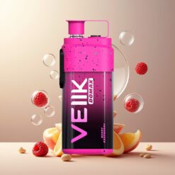 VEIIK DOMAX 20000 Puffs Norge Grossist Disposable Vape Bær Bringebær – 25ML, 10mg, 850mAh, TYPE C, DTL, Digital Skjerm