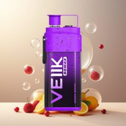 VEIIK DOMAX 20000 Puffs Norge Grossist Engangsdamp Druer & Bær 25ML 850mAh TYPE C Lading Luftstrømsjustering Digitall Skjerm