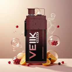 VEIIK DOMAX 20000 Puffs Norge grossist Disposable Vape Solbær (Blackcurrant) – 25ML, 850mAh, TYPE C, DTL Luftstrømsjustering, Digital Skjerm