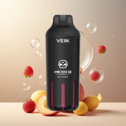 VEIIK MICKO Q 5500 Puffs Norge grossist Disposable Vape Ferskenbær (15ml, 1300mAh)