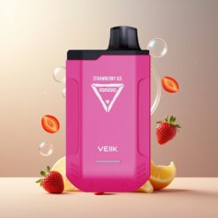VEIIK X SPACE 10000 Puffs Engangsvape Norge grossist Jordbæris 18ML 500mAh USB-C 1.1ohm Mesh Coil