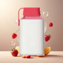 VOZOL GEAR 600 Norge grossist Engangs Vape Jordbær Bringebær Kirsebær – 600 Puffs, 20mg/ml Nikotin, Type-C Lading, 400mAh Batteri, Barnesikring