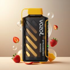 VOZOL Gear Power 20000 Puffs Norge grossist - Jordbær Mango, S.i.L.C. Tech, Dual Mesh Coil, Full Skjerm, 20mL, 5% Nikotin