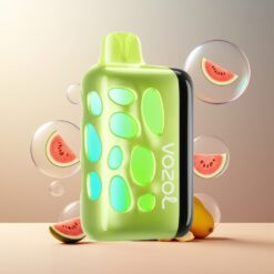 VOZOL RAVE 40000 Engangs Vape Norge Grossist Vannmelon Bubblegum – 270° Glød, Beat-Synced Party, 80% Ladet på 20 Min, 1000mAh