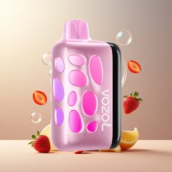 VOZOL RAVE 40000 Norge grossist Disposable Vape Jordbær Is med 1000mAh Batteri og Beat-Synced Party Mode