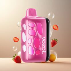 VOZOL RAVE 40000 Norge grossist Engangs Vape Jordbær-Vannmelon – 270° Glød, 1000mAh, 20/50mg/ml Nikotin