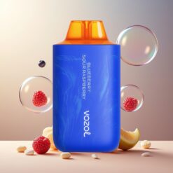VOZOL STAR 6000/8000 V2 Engangs Vape Blåbær Sur Bringebær Norge grossist – 65% PCR, 14/16ML, 0/20/50mg/ml Nikotin