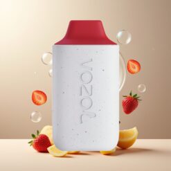 VOZOL STAR 6000 Engangsvaper Jordbær Kokos Norge Grossist – 65% PCR, Type-C, 14ML, 6000 Puff