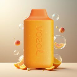 VOZOL STAR 6000 Norge Grossist Engangs Vape Ananas Appelsin Fersken – 65% PCR, Type-C, 14ML, 6000 Puffs