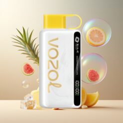 VOZOL STAR 9000/12000 Engangsvaper Ananas Kokos Is Norge Grossist – S.i.L.C TECH, 650mAh, 30% Raskere Lading, Gjenbruksplast