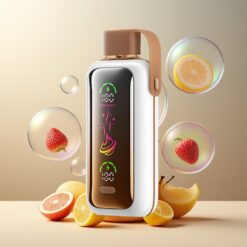 VOZOL Star 20000 Puffs Norge grossist – Drage Jordbærbanan med 2.2" HD speilskjerm, Dual Mesh, 650mAh