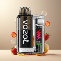 VOZOL VISTA PLUG 6000/10000 Norge grossist Disposable Vape Jordbær/Kiwi, 26 Smaker, 4 Wattnivåer, 650mAh, 0/20mg/ml Nikotin