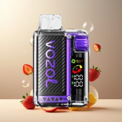 VOZOL Vista 20000 Puffs Norge grossist Disposable Vape Jordbær Mango – 650mAh Batteri, 2% Nikotin, OLED Skjerm, 6-nivå Watt Justering, TPD Godkjent