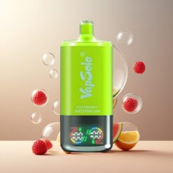 VapSolo Tripe 30000 Puffs Norge Grossist Disposable Vape Bringebær Vannmelon 40ml 50mg/ml Type-C