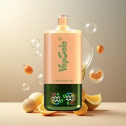 VapSolo Tripe 30000 Puffs Norge Grossist Disposable Vape Triple Melon (40ml, 20/50 mg/ml, 3 Tank, Type-C)